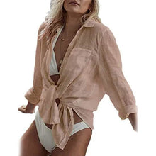 Load image into Gallery viewer, Women's Long Sleeve Beach Shirt Blouse