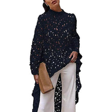 Load image into Gallery viewer, Women's Long Sleeve Crew Neck Casual Top Shirt Dress