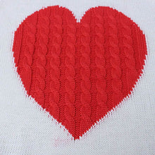 Load image into Gallery viewer, Women's Long Sleeve Crewneck Cute Heart Knitted Sweaters