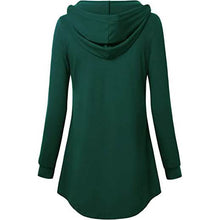 Load image into Gallery viewer, Women's Long Sleeve Hooded Tunic Tops