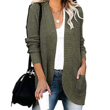Load image into Gallery viewer, Women's Long Sleeve Knit Cardigan Sweater