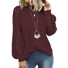 Load image into Gallery viewer, Women's Long Sleeve Lace Top