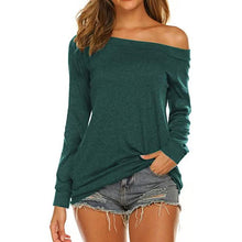 Load image into Gallery viewer, Women's Long Sleeve Off Shoulder Top