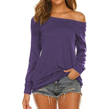 Load image into Gallery viewer, Women's Long Sleeve Off Shoulder Top