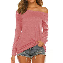 Load image into Gallery viewer, Women's Long Sleeve Off Shoulder Top