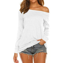 Load image into Gallery viewer, Women's Long Sleeve Off Shoulder Top