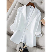 Load image into Gallery viewer, Women's Long Sleeve Pocket Casual Blazer