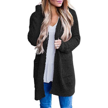 Load image into Gallery viewer, Women's Long Sleeve Soft Chunky Knit Sweater Coat