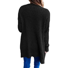 Load image into Gallery viewer, Women's Long Sleeve Soft Chunky Knit Sweater Coat