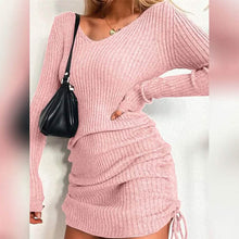 Load image into Gallery viewer, Women's Long Sleeve Sweater Dress