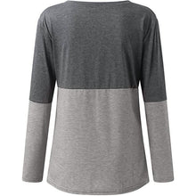 Load image into Gallery viewer, Women's Long Sleeve V Neck Loose Basic Shirt
