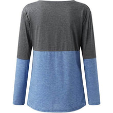 Load image into Gallery viewer, Women's Long Sleeve V Neck Loose Basic Shirt