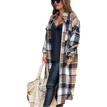 Load image into Gallery viewer, Womens Lounge Lapel Button Up Long Sleeve