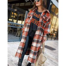 Load image into Gallery viewer, Womens Lounge Lapel Button Up Long Sleeve