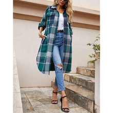 Load image into Gallery viewer, Womens Lounge Lapel Button Up Long Sleeve