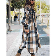 Load image into Gallery viewer, Womens Lounge Lapel Button Up Long Sleeve