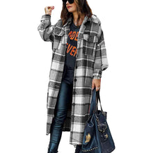 Load image into Gallery viewer, Womens Lounge Lapel Button Up Long Sleeve
