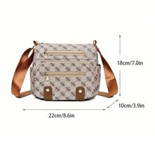Load image into Gallery viewer, Women's Multi Pocket Plaid Pattern Crossbody Bag