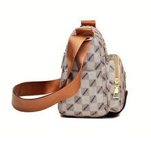 Load image into Gallery viewer, Women's Multi Pocket Plaid Pattern Crossbody Bag