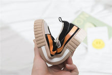 Load image into Gallery viewer, Womens New Spring Fashion Canvas Casual Flats Striped Vulcanize Fashion Style Sneakers Low-Cut Trainers Canvas Flat Sneakers Casual Slip On Canvas Comfortable Design