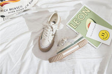 Load image into Gallery viewer, Womens New Spring Fashion Canvas Casual Flats Striped Vulcanize Fashion Style Sneakers Low-Cut Trainers Canvas Flat Sneakers Casual Slip On Canvas Comfortable Design