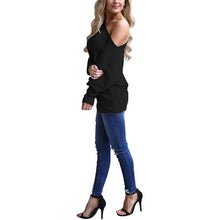 Load image into Gallery viewer, Women's Off-Shoulder Long-Sleeved Top