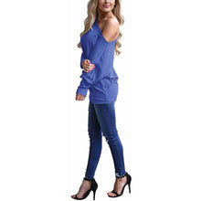 Load image into Gallery viewer, Women's Off-Shoulder Long-Sleeved Top