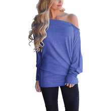Load image into Gallery viewer, Women's Off-Shoulder Long-Sleeved Top