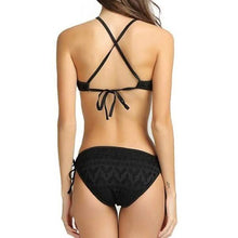 Load image into Gallery viewer, Women's One-Piece Bikini Solid Crochet Swimsuit