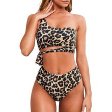 Load image into Gallery viewer, Women's One Shoulder High Waist Bikini