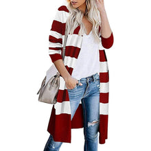 Load image into Gallery viewer, Women’s Open Front Long Cardigan Long Sleeves Lightweight Knit Fall Sweater