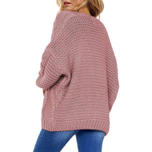 Load image into Gallery viewer, Womens Open Front Long Sleeve Chunky Knit Cardigan Sweaters Loose Outwear Coat