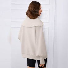 Load image into Gallery viewer, Womens Oversized Half Zip Pullover Sweatshirts Hoodie