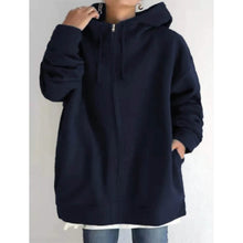 Load image into Gallery viewer, Women's Plus Size Jacket Zipper Pocket Solid Formal Long Sleeve