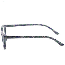 Load image into Gallery viewer, Womens Pocket Printed Reading Glasses With Matching Pouch Spring Hinge Presbyopic Reading Glasses For Women Anti Eyestrain Computer Reading TV Glasses Stylish Frame+1.0 To 4.0