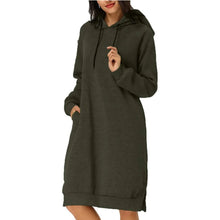 Load image into Gallery viewer, Womens Pullover Hoodie Dress