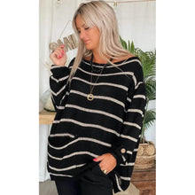 Load image into Gallery viewer, Women's Pullover Jumper Cable Knit Tunic Knitted Print Crew Neck