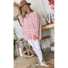 Load image into Gallery viewer, Women's Pullover Jumper Cable Knit Tunic Knitted Print Crew Neck