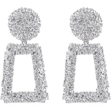 Load image into Gallery viewer, Women's Rectangular Geometric Drop Earrings
