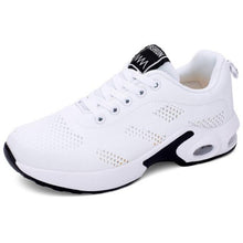 Load image into Gallery viewer, Womens Red Sneakers Air Cushion Shoes Woman Mesh Sneakers Breathable Flats Womens Casual Air Cushion Sneakers Lightweight Non Slip Sport Jogging Gym Fitness Workout Tennis Walking Espadrilles