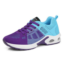 Load image into Gallery viewer, Womens Red Sneakers Air Cushion Shoes Woman Mesh Sneakers Breathable Flats Womens Casual Air Cushion Sneakers Lightweight Non Slip Sport Jogging Gym Fitness Workout Tennis Walking Espadrilles