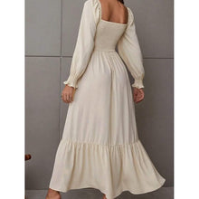 Load image into Gallery viewer, Women's Ruffle Autumn Winter Swing Midi Dress