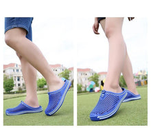 Load image into Gallery viewer, Womens Sandals Summer Fashion Hollow Out Breathable Beach Slippers Flip Flops EVA Massage Slippers Sandals Garden Clogs Shoes Women's Breathable Sandals Water Slippers