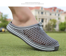 Load image into Gallery viewer, Womens Sandals Summer Fashion Hollow Out Breathable Beach Slippers Flip Flops EVA Massage Slippers Sandals Garden Clogs Shoes Women's Breathable Sandals Water Slippers