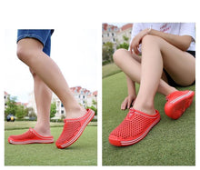 Load image into Gallery viewer, Womens Sandals Summer Fashion Hollow Out Breathable Beach Slippers Flip Flops EVA Massage Slippers Sandals Garden Clogs Shoes Women's Breathable Sandals Water Slippers