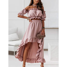 Load image into Gallery viewer, Women's Sexy Boho Solid Color Casual Dress Two Piece