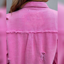 Load image into Gallery viewer, Women's Shacket Long Sleeve Denim