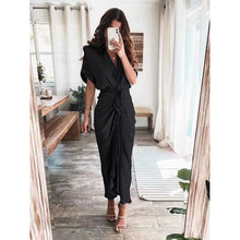 Load image into Gallery viewer, Women's Shirt Maxi Long Dress