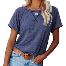Load image into Gallery viewer, Women's Short Sleeve Raglan Crewneck T Shirts