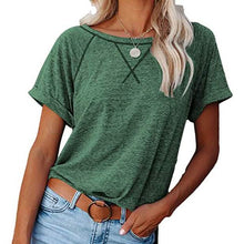 Load image into Gallery viewer, Women's Short Sleeve Raglan Crewneck T Shirts